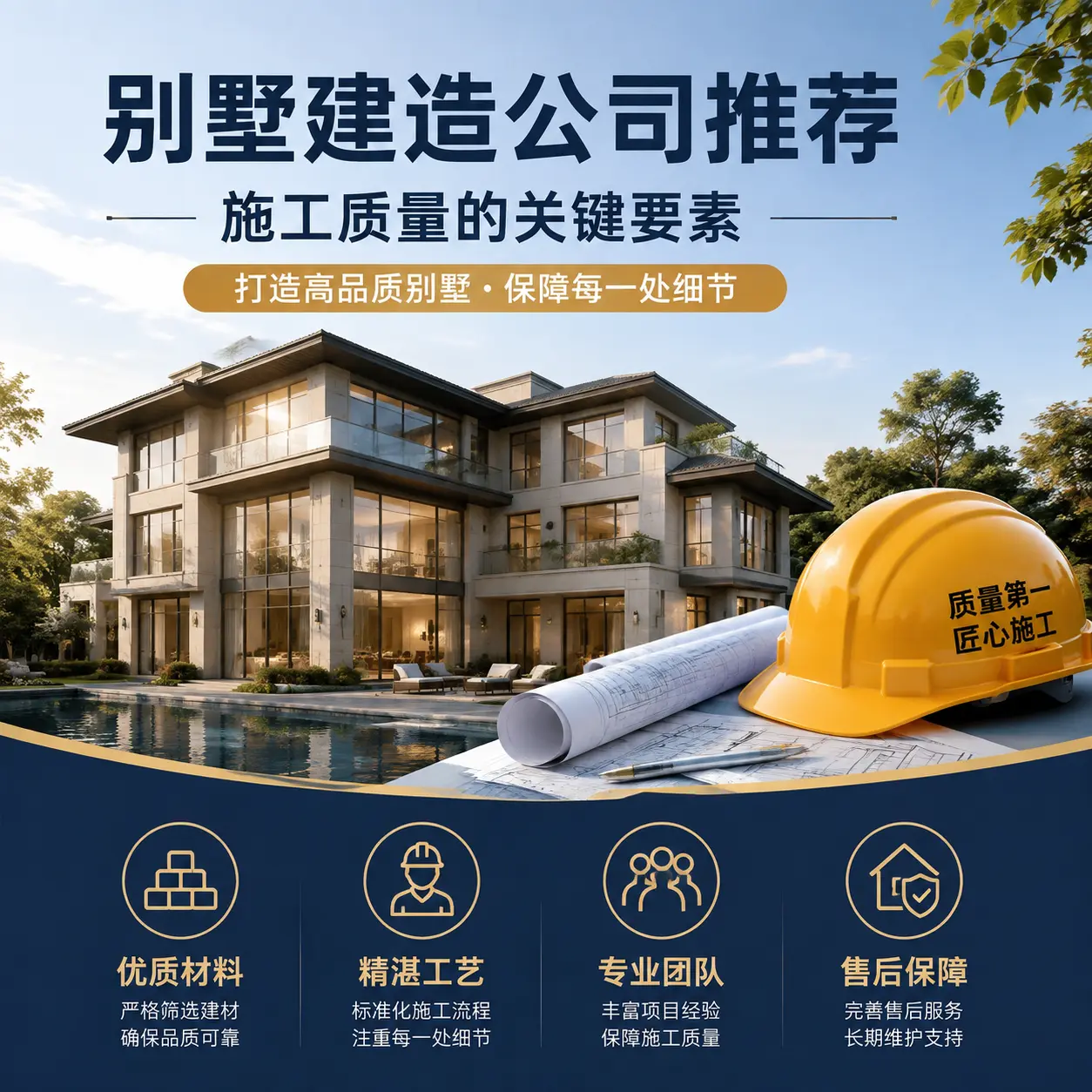 别墅建造公司推荐： 罗甸 施工质量的关键要素