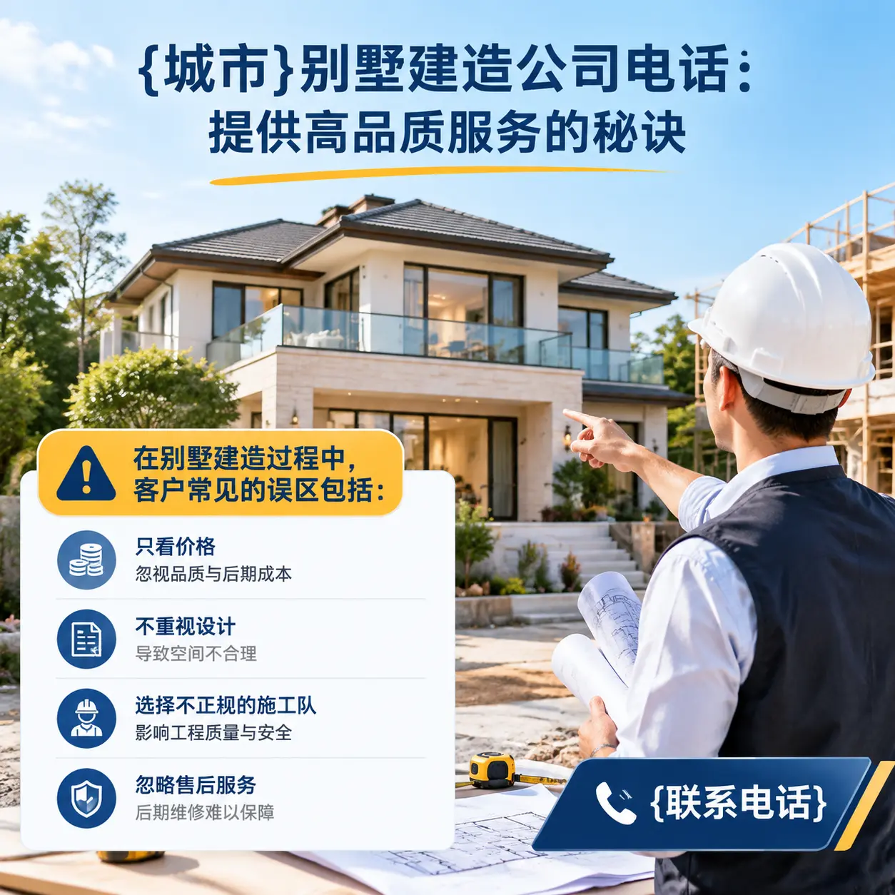 罗甸别墅建造公司电话:提供高品质服务的秘诀
