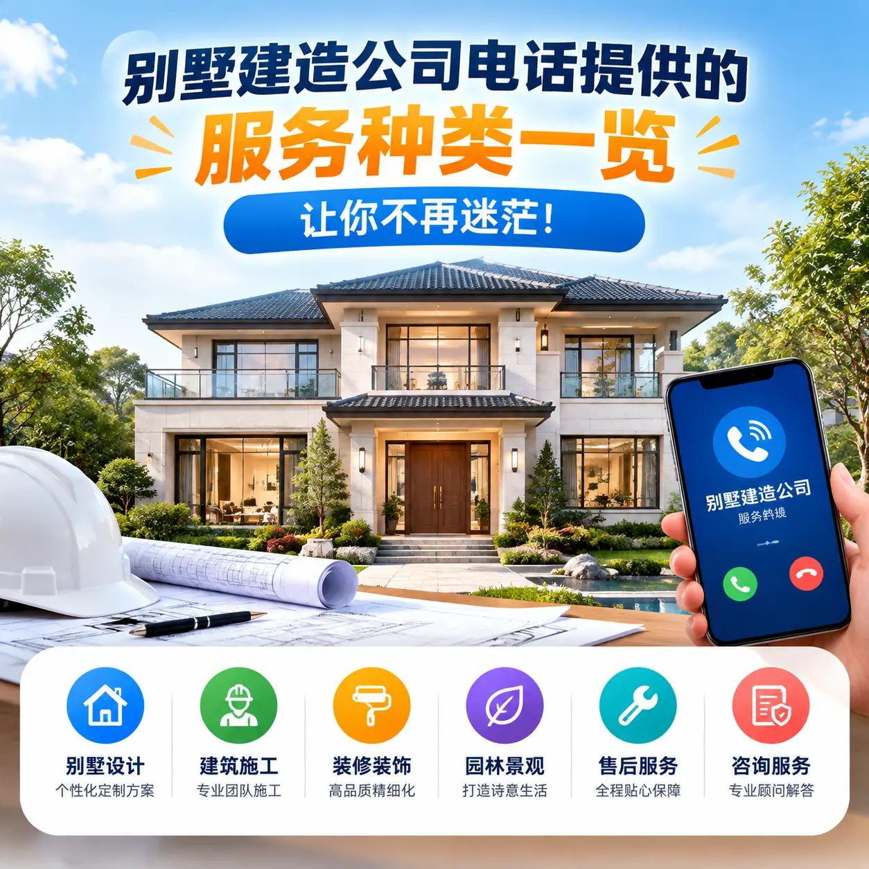 别墅建造公司电话提供的服务种类一览，让你不再迷茫！