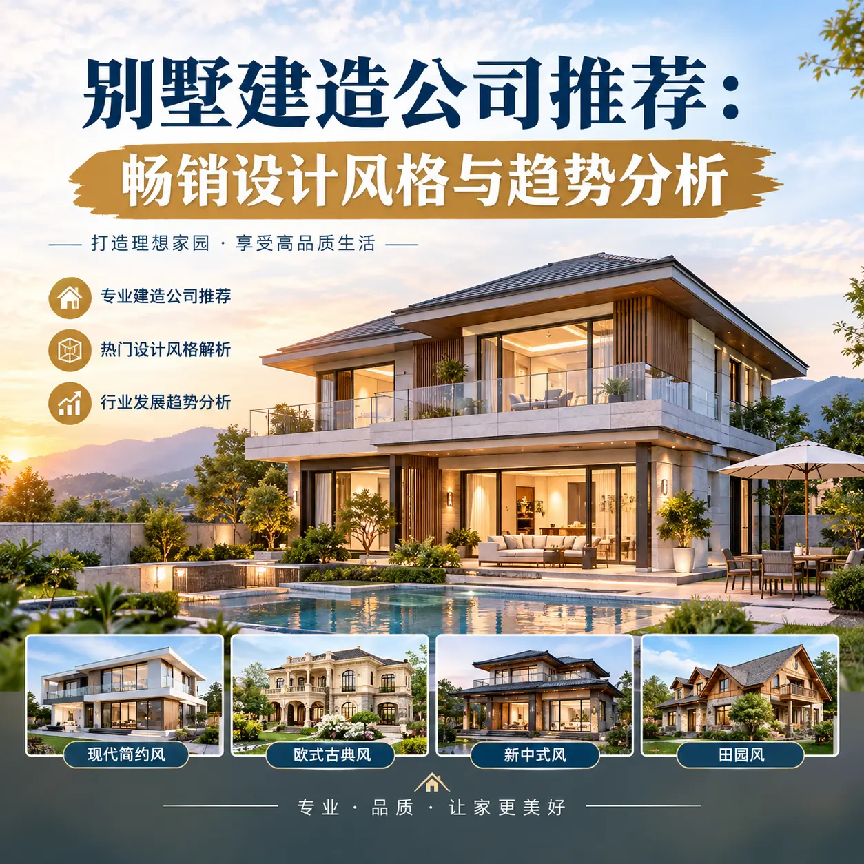 别墅建造公司推荐: 罗甸 畅销设计风格与趋势分析