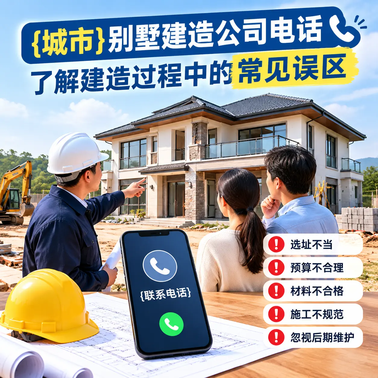 罗甸别墅建造公司电话，了解建造过程中的常见误区