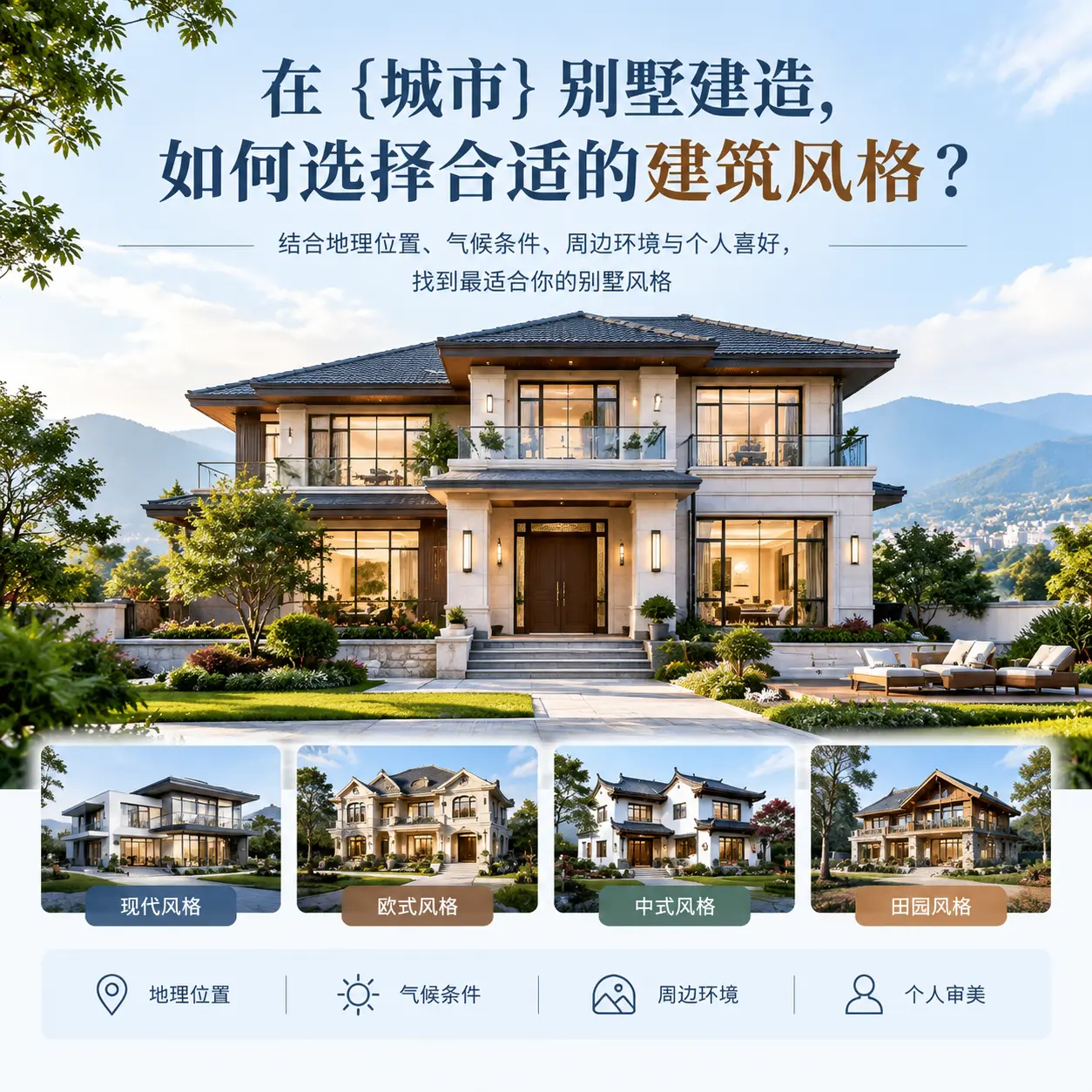 在 罗甸 别墅建造，如何选择合适的建筑风格？